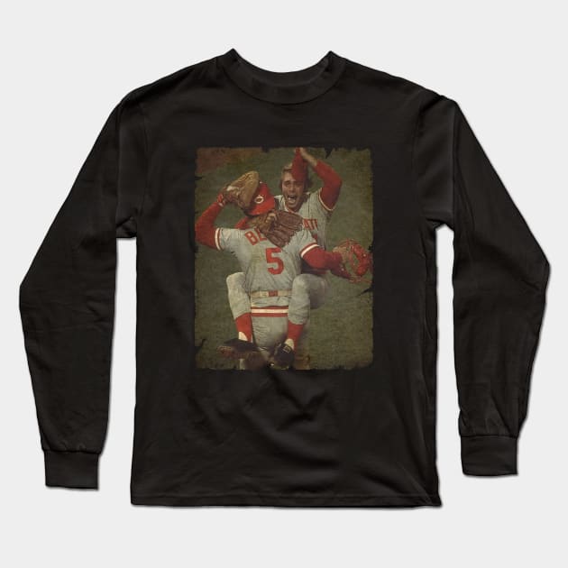 Will McEnaney and Johnny Bench - 1975 WS Long Sleeve T-Shirt by SOEKAMPTI